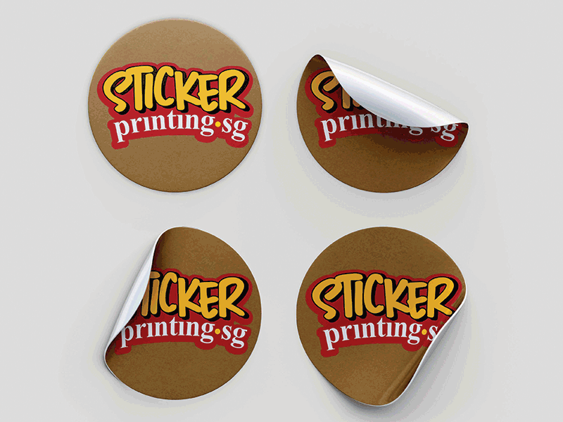 Kraft Paper Stickers Economical Stickers Affordable Stickers